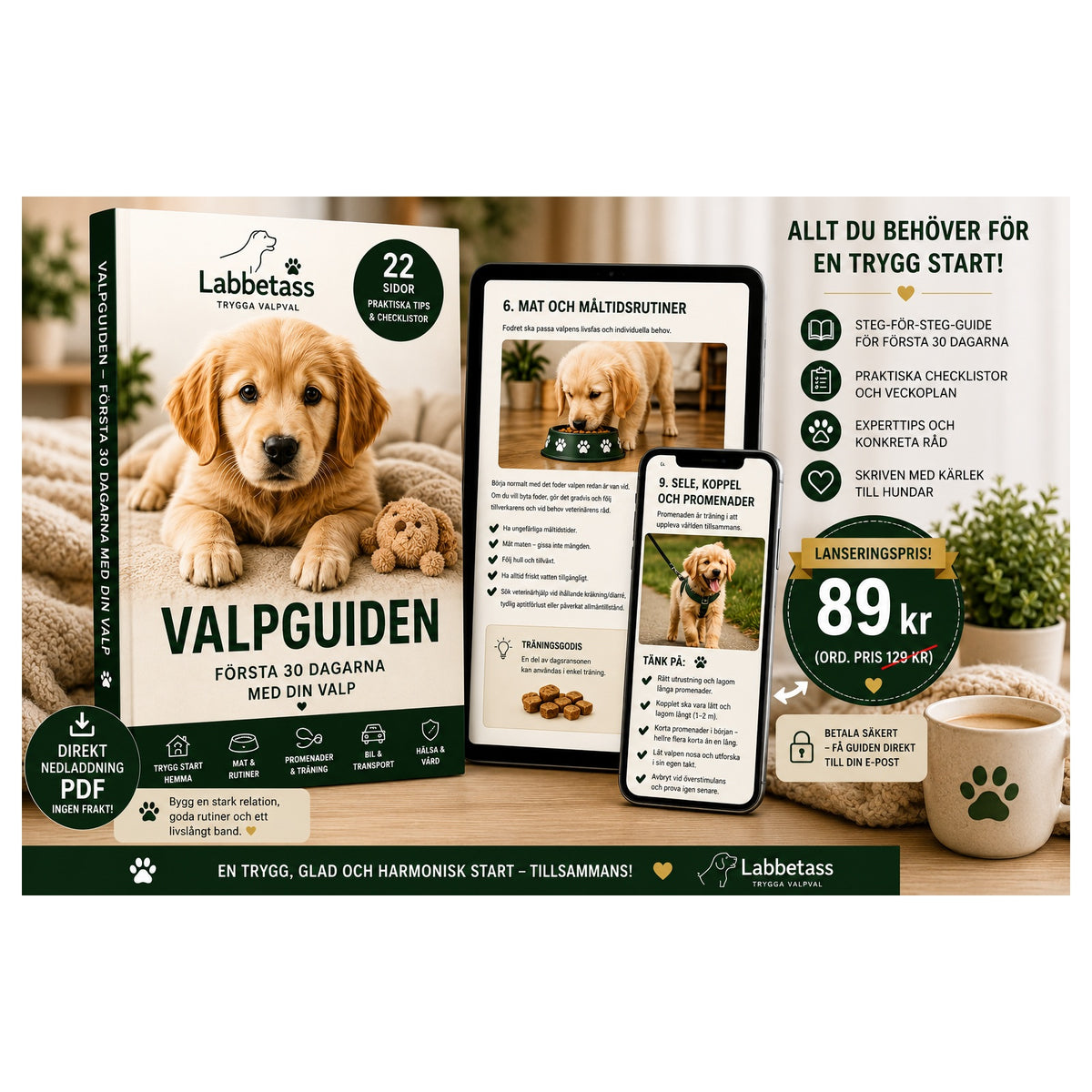 Valpguiden – Första 30 dagarna med din valp