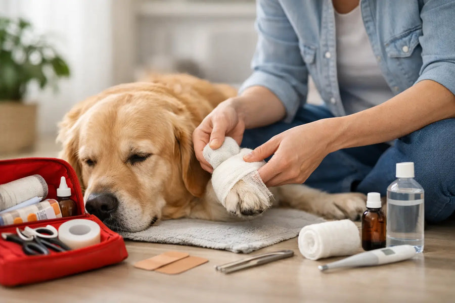 Guide till första hjälpen för hund hemma