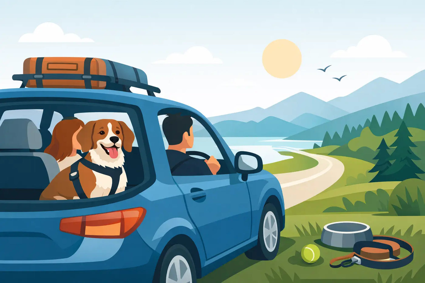 Guide till bilresa med hund utan stress